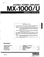 Yamaha MX-1000 - Service Manual